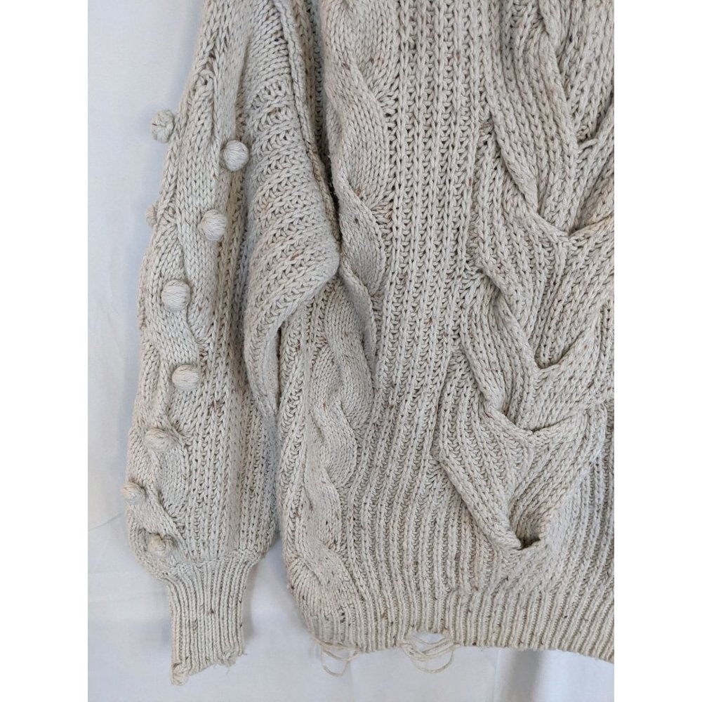 Wildfox Pattie Cable Knit Hooded Sweater XS - Picture 6 of 14